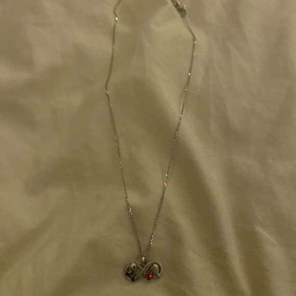 Nightmare Before Christmas Jack & Sally Necklace - Picture 2 of 2